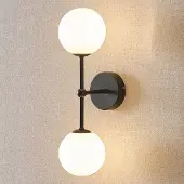 LumenXL Applique moderne à 2 lumières Runda - noire