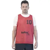 Softee Numbered 1-5 Training Bib 5 Units Rouge Junior Homme