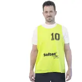 Softee Numbered 11-15 Training Bib 5 Units Jaune Youth Homme