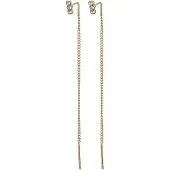 Pilgrim Boucles d'oreilles 'Tittiana' or / transparent