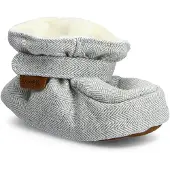En fant Pantoufle gris clair / blanc