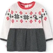 Boboli Knitwear Long Sleeve Dress Multicolore 1 Months Fille