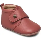 Bisgaard Chaussures en cuir à semelle souple - Rose av. Étoile - - 20 - Chaussons en Cuir