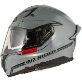Nzi Go Rider Stream Solid Full Face Helmet Gris XS