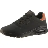 SKECHERS Baskets basses 'Uno - Suited On Air' rouille / noir