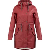 Usha Manteau fonctionnel gris / rouge foncé