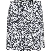 KAFFE CURVE Jupe 'Charlotta' marine / blanc