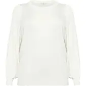 KAFFE CURVE Pull-over 'KC Lini' blanc naturel