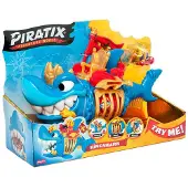 Magic Box PIRATIX ADVENTURE WORLD King Shark - Requin articulé, avec une cage pour capturer les Piratix rivaux. PIRATIX ADVENTURE WORLD