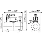 Marco 47l/min Électrocompresseur 24v 240w