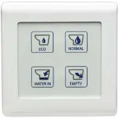 VETUS Tmw Panneau depour toilettes 12-24v blanc 110 x 110 mm blanc 110 x 110 mm