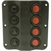 Seachoice Led Switch Panel 4 Gang Noir
