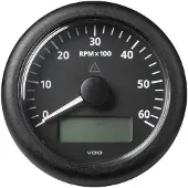 VDO Compte-tours Rond à échelle Unique 0-6000 Tr/min