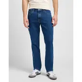 Lee Brooklyn Straight Mid Jeans Bleu 31 / 32 Homme