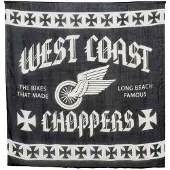 West Coast Choppers Wings Scarf Noir