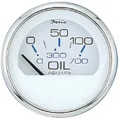 Faria Chesspeake Gauge Ss Oil Pressure Argenté