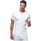 Abanderado As00256.001 Short Sleeve Base Layer Blanc L Homme