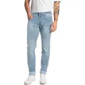 Replay Pantalon Classic Slim Fit Jeans Anbass avec partie stretch et patch d'étiquette