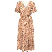 ONLY Robe Midi à Manches Courtes Lucie Fr