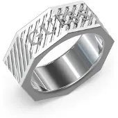 GUESS Jumr0303-wst62 Ring Argenté Homme