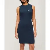 Superdry Robe Courte Sans Manches Rib Bodycon