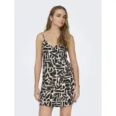 ONLY Dahlia Linen Sleeveless Short Dress Multicolore M Femme