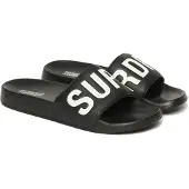 Superdry pour femme. WF310229A Tongs de piscine végétaliennes Core black (40/41), Noir, Plat, Aucun, Beachwear