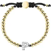 La Petite Story Bracelet Boules Letter P