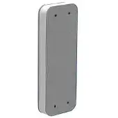 PLASTIMO Flat Fender Argenté 950 x 310 x 80 mm