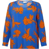 ONLY Chemisier 'Cardagny Life' azur / orange foncé