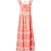 Vero Moda Robe d’été 'Dicthe' orange / blanc