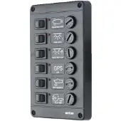 VETUS P6 Fuses Switches Panel Noir 24V