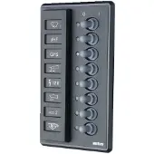 VETUS P8f Panneau automatique de fusibles et d'interrupteurs Noir Noir One Size