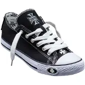 West Coast Choppers Baskets de - Low-Top Warrior - EU36 - EU46 - pour Unisexe - noir - Taille EU 43