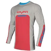 Seven Vox Phaser Long Sleeve Jersey Rouge,Gris L Homme