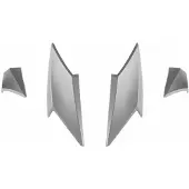 Hebo Striker Helmet Front Air Vent Argenté