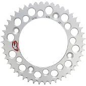 Renthal 441u-428 Ultralight Grooved Rear Sprocket Argenté 49t