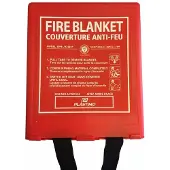 PLASTIMO Fire Protection Blanket Rouge 100 x 100 cm