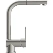 Schutte 79705U LONDON Mitigeur d'évier, acier inoxydable brossé, avec bec extractible