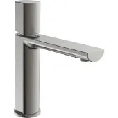 Schutte Mitigeur de lavabo SCHÜTTE NEW YORK, mitigeur de salle de bains avec bouchon escamotable en graphite mat
