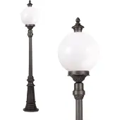 Ks Verlichting Pathway globe light Madeira 144cm avec boule de 25cm - vert