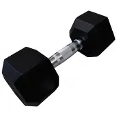 Softee Hex Dumbbell 17.5kg Argenté