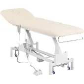 Physa Table de massage électrique - 1 moteur - 100 W - 207 x 68 x 53 - 92 cm - 200 kg - Blanc/ beige