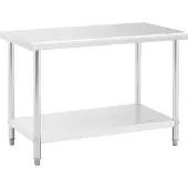 Royal Catering Table de travail inox - ECO - 120 x 60 cm - 250 kg -