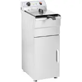 Royal Catering Friteuse électrique Expondo - 16 l - 6000 W - 400 V - Meuble bas - Robinet de vidange -
