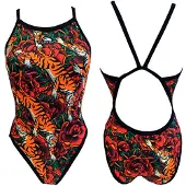 Turbo Tiger Roses Revolution Swimsuit Multicolore 3XL Femme