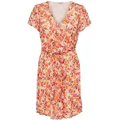 ONLY Lucie Fr Short Sleeve Dress Orange S Femme