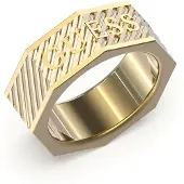 GUESS Jumr0303-wyg62 Ring Doré Homme