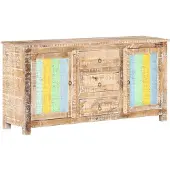 vidaXL Buffet 151x40x75 cm Bois d'acacia rugueux