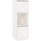vidaXL Highboard blanc 38x35x117 cm pin massif